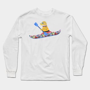 Golden Retriever Preppy Kayaker Long Sleeve T-Shirt